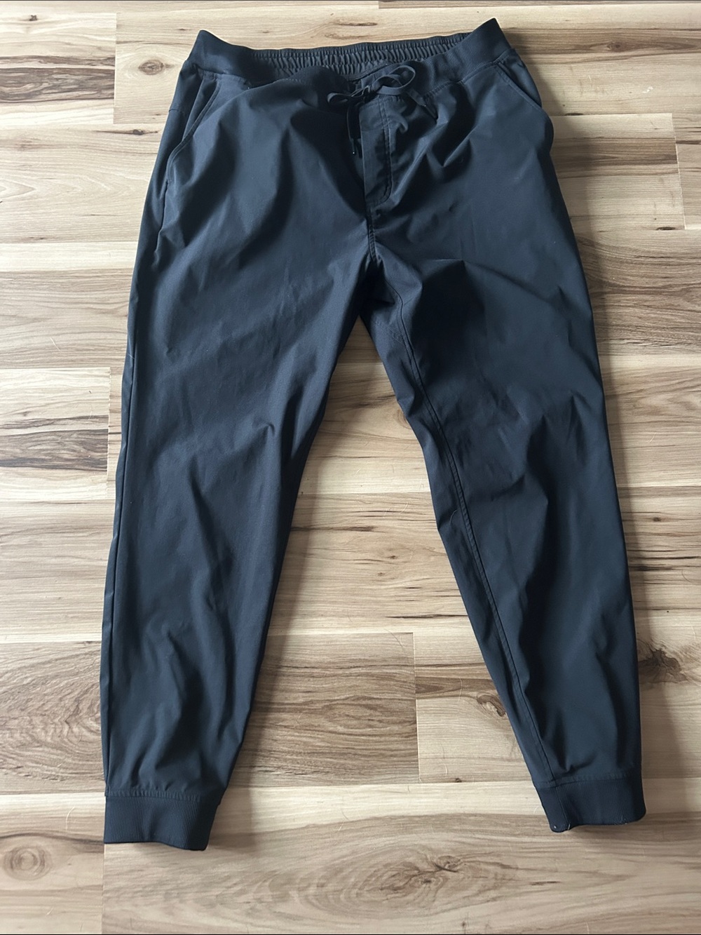 Rhoback Men's Black Performance Joggers with Drawstring